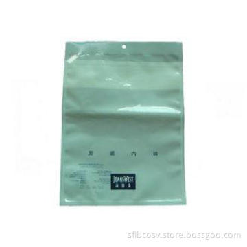 HDPE /LDPE Men's Underwear Zipper Packaging Bag by Custom P